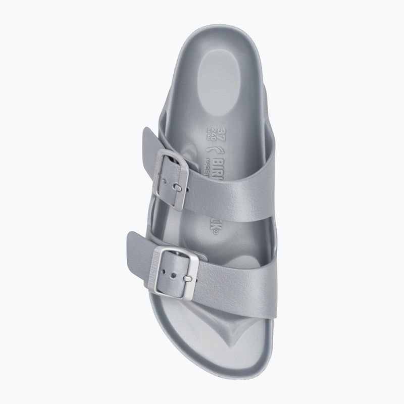 BIRKENSTOCK Arizona EVA Narrow сребристи джапанки с металик 5