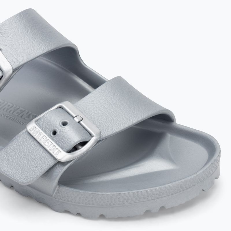 BIRKENSTOCK Arizona EVA Narrow сребристи джапанки с металик 7