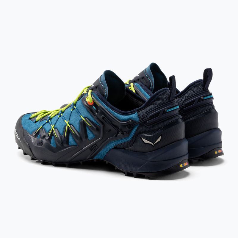 Salewa Wildfire Edge premium navy/fluo yellow мъжки обувки за подход 3