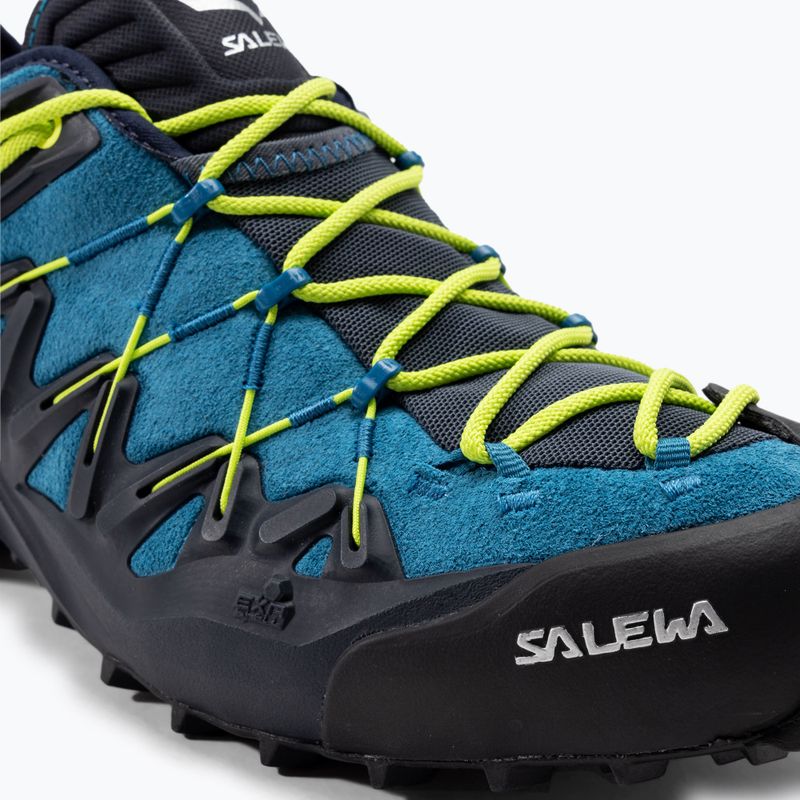 Salewa Wildfire Edge premium navy/fluo yellow мъжки обувки за подход 7