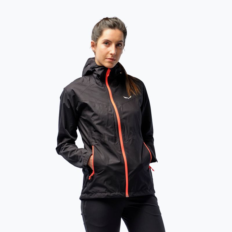 Salewa дамско дъждобранно яке Puez Aqua 3 PTX черно 00-0000024546