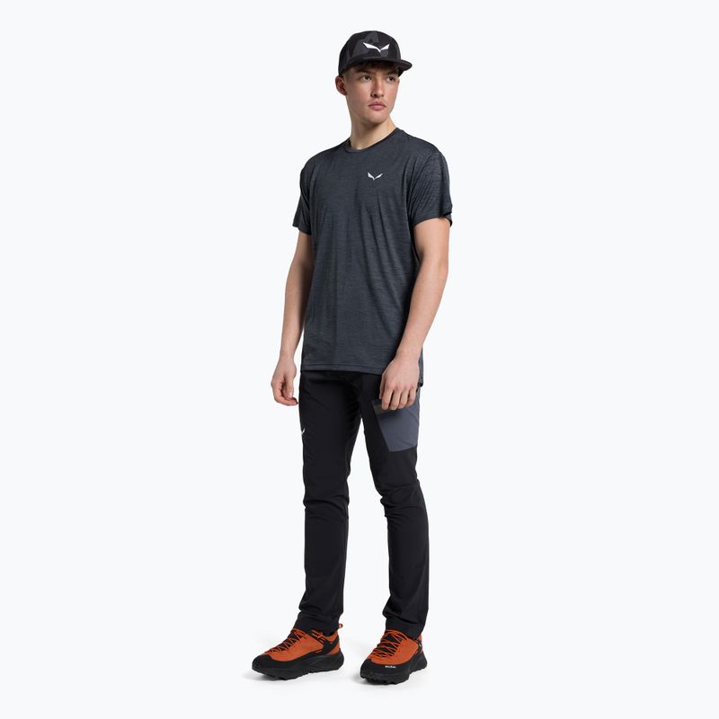 Salewa Puez Melange Dry мъжка тениска за трекинг черна 00-0000026537 2