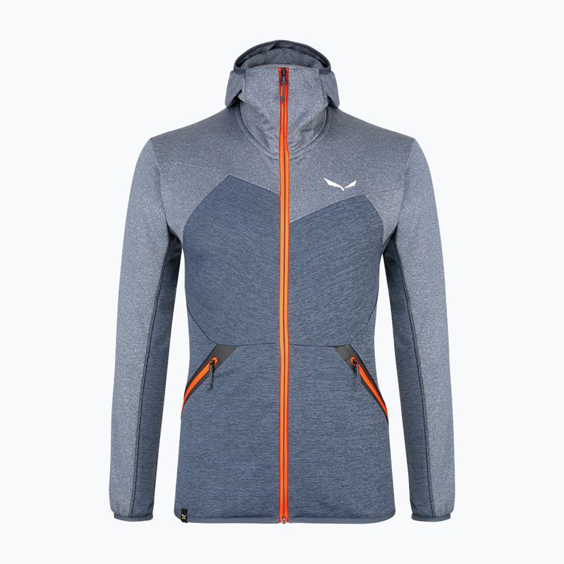 Мъжки суитчър Salewa Puez Melange PL FZ Hoody от полар син 00-0000027386 4