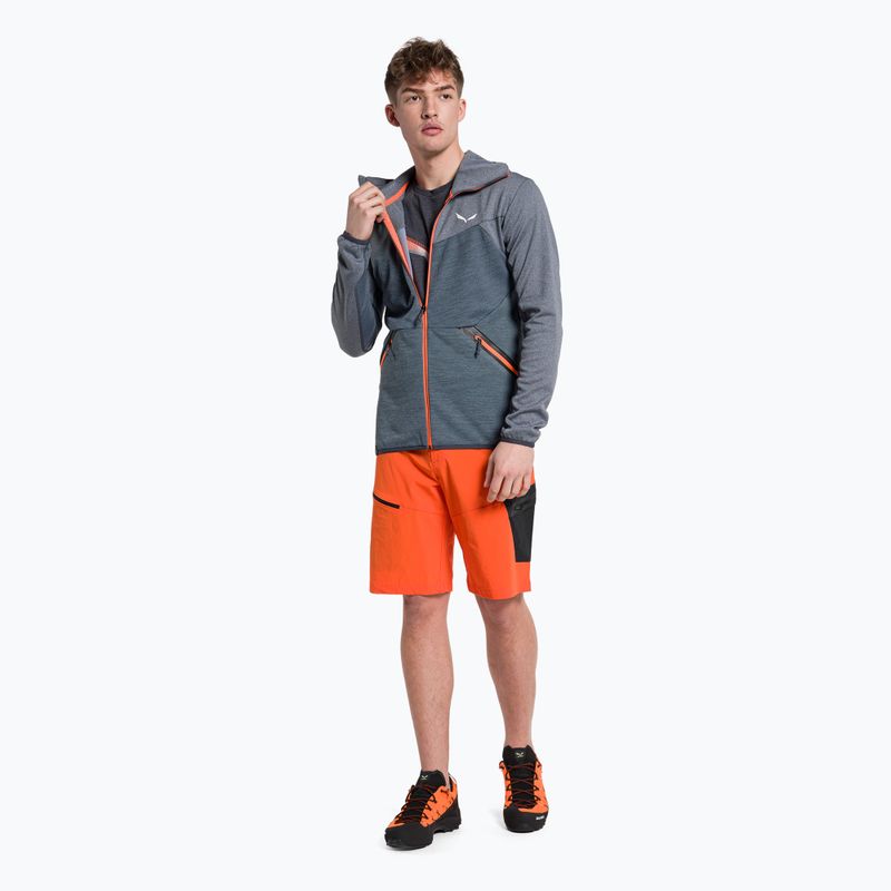 Мъжки суитчър Salewa Puez Melange PL FZ Hoody от полар син 00-0000027386 2