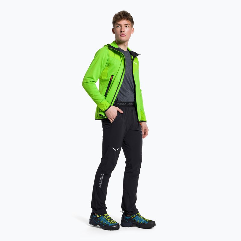 Salewa мъжки Agner Hybrid PL/DST FZ Hoody поларен суитшърт зелен 00-0000027371 2