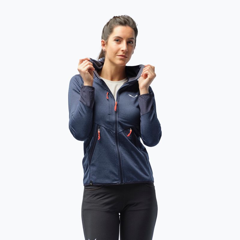 Salewa дамски полар Agner Hybrid PL/DST FZ Hoody тъмносин 00-0000027372 8