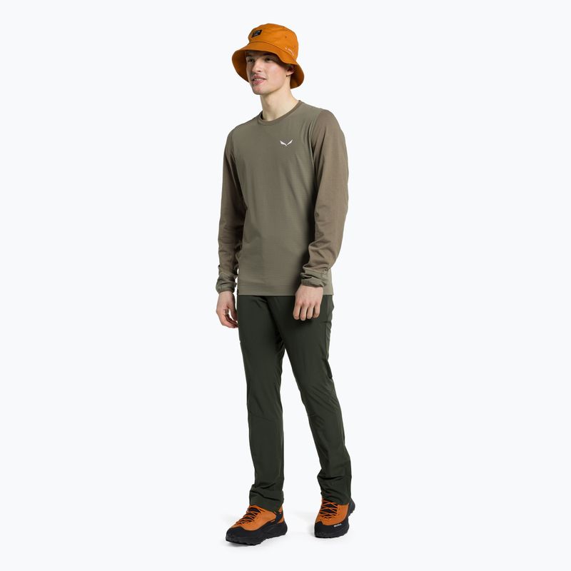 Мъжка тениска за трекинг Salewa Lavaredo Hemp Print brown 00-0000028062 2