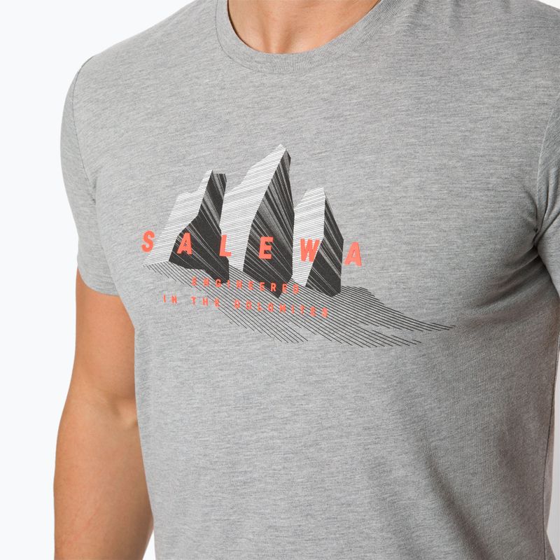 Salewa Lines Graphic Dry мъжка тениска за трекинг сива 00-0000028065 4