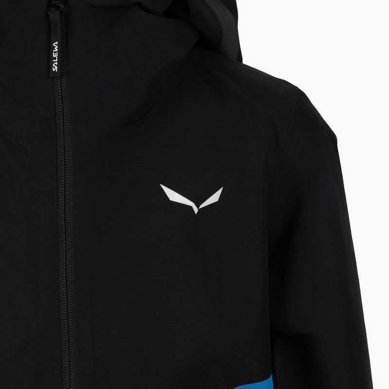 Детско дъждобранно яке Salewa Aqua PTX черно-синьо 00-0000028120 4