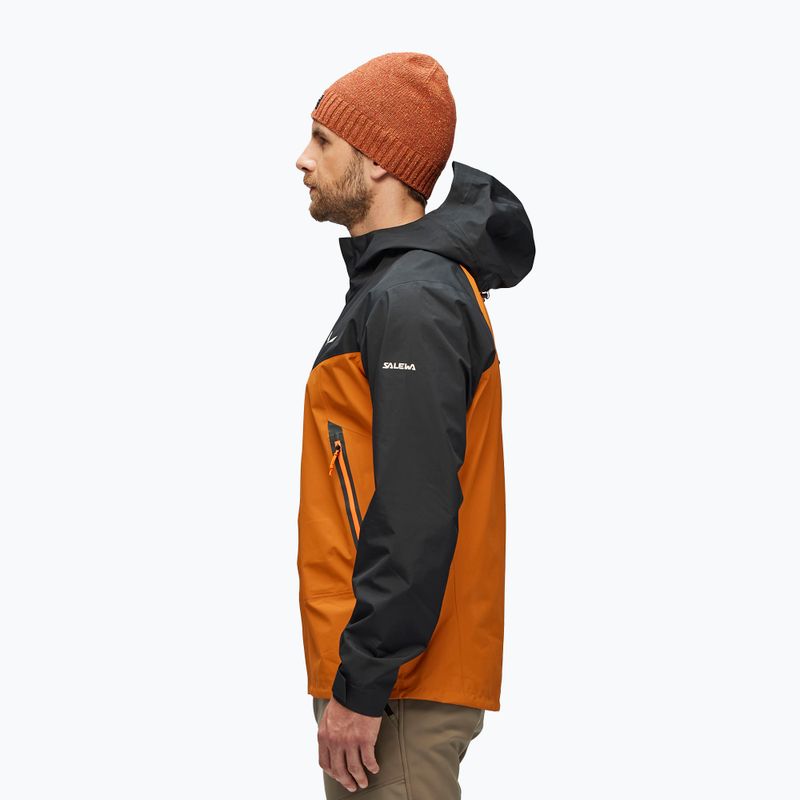 Мъжко дъждобранно яке Salewa Moiazza GTX-Pac кафяво/черно 00-0000027910 3