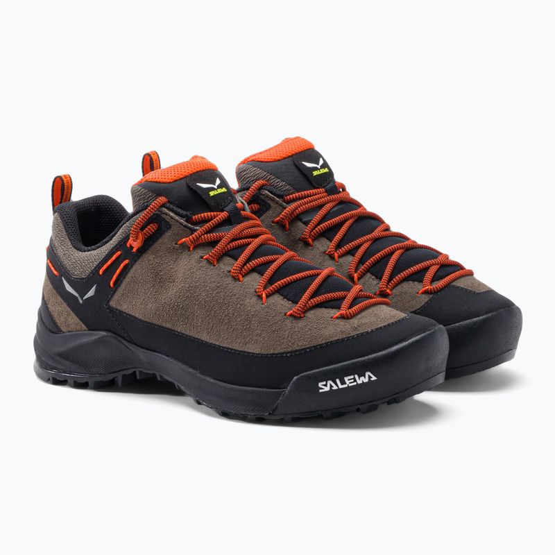 Salewa Wildfire Кожени мъжки туристически обувки кафяви 00-0000061395 5