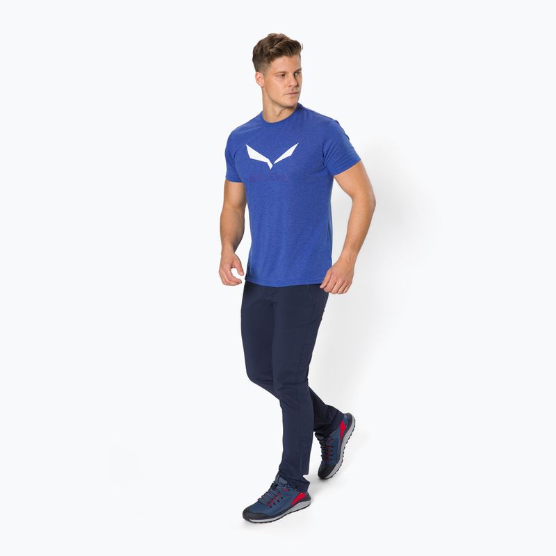 Мъжка риза Salewa Solidlogo Dry за трекинг, синя 00-0000027018 2