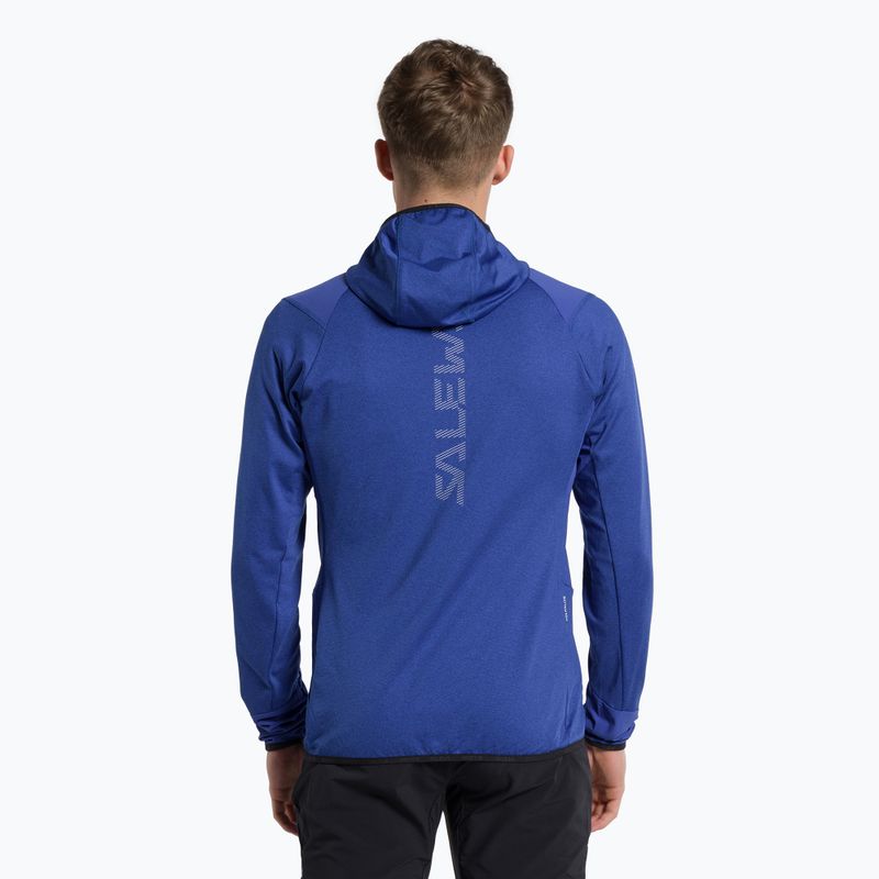 Мъжки суитшърт Salewa Agner Hybrid PL/DST FZ Hoody от полар, син 00-0000027371 3