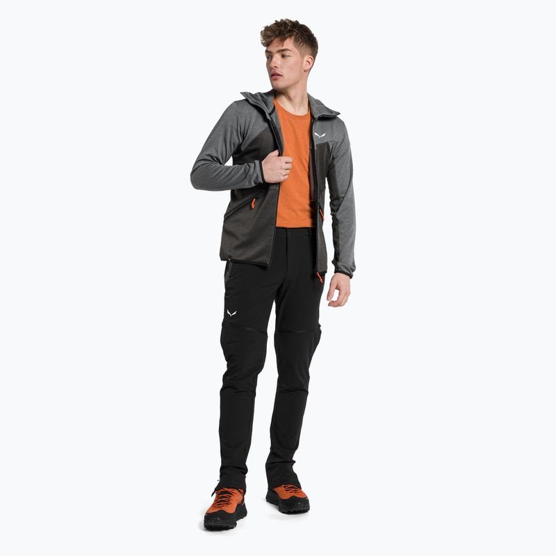 Salewa мъжки поларен суитшърт Puez Melange PL FZ Hoody сив 00-0000027386 2