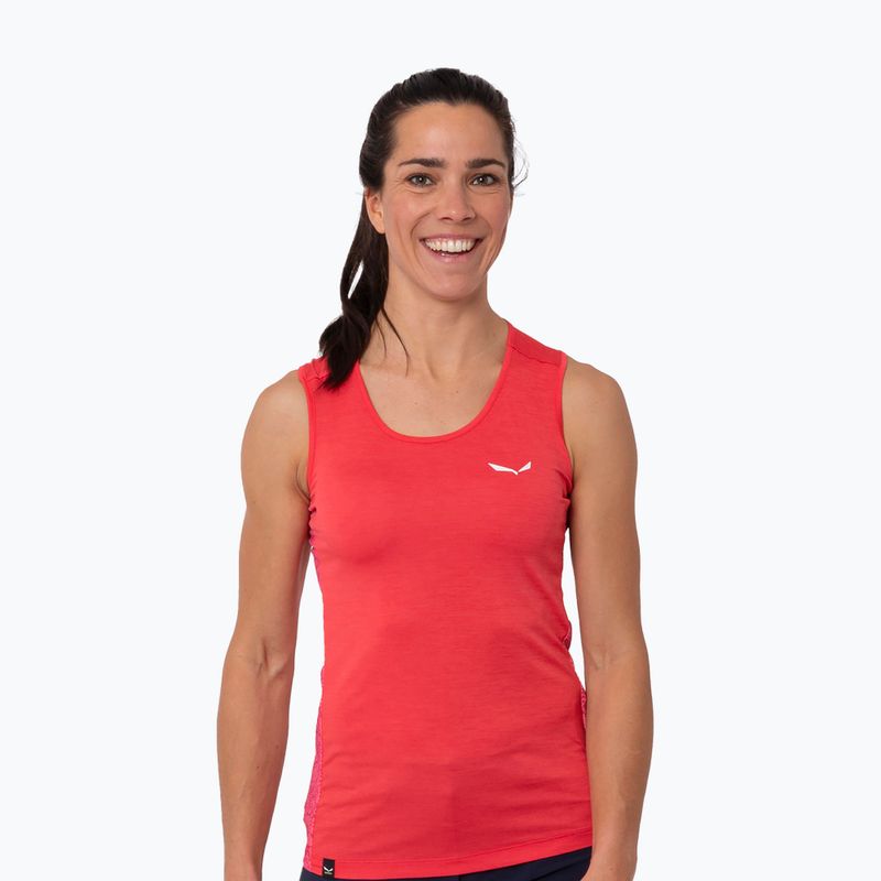 Salewa дамска тениска за трекинг Puez Graphic Dry Tank pink 00-0000027482