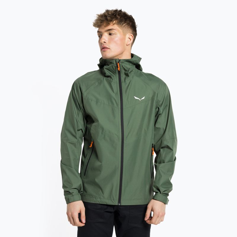 Мъжко дъждобранно яке Salewa Puez Aqua 3 PTX зелено 00-0000024545