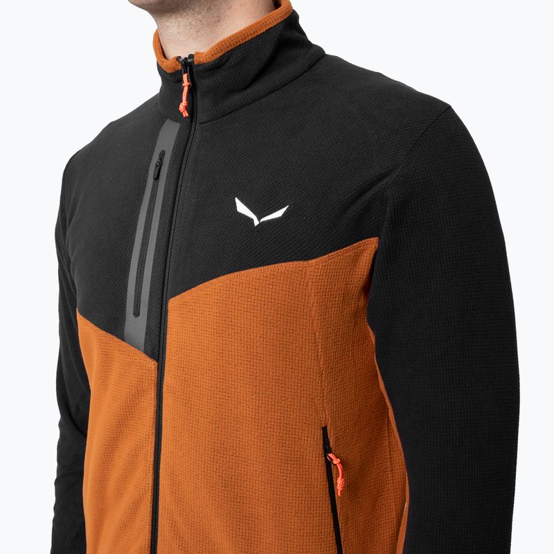 Мъжки суитшърт Salewa Paganella EN от полар orange 27924 3