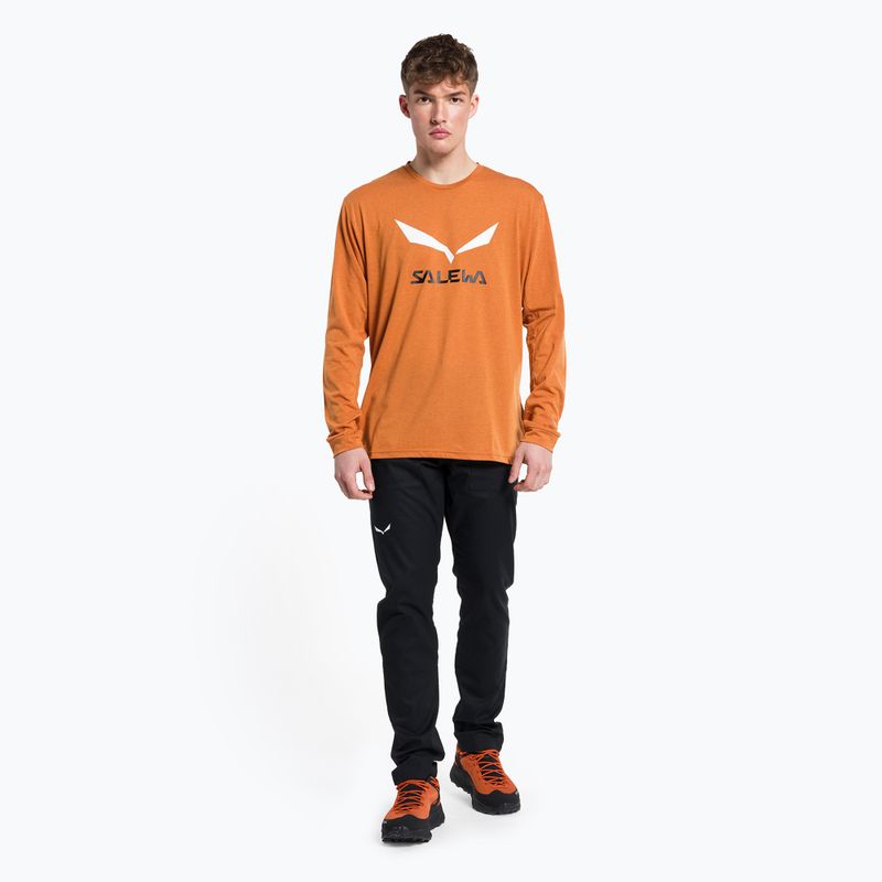 Мъжка тениска за трекинг Salewa Solidlogo Dry orange 00-0000027340 2