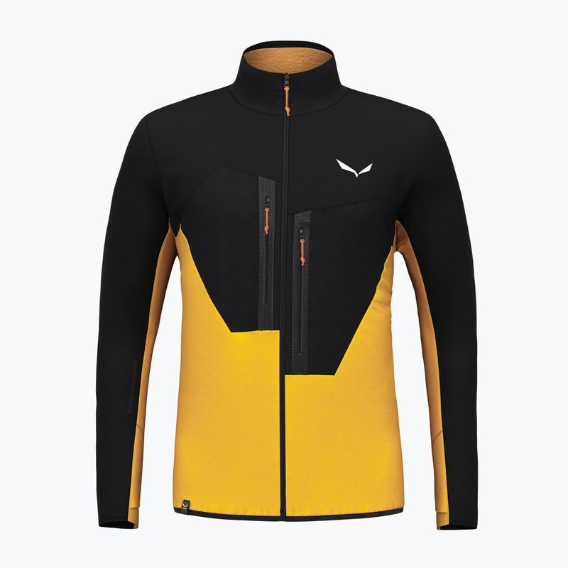 Мъжки суитшърт Salewa Ortles AM с полар черен/жълт 00-0000028178 4