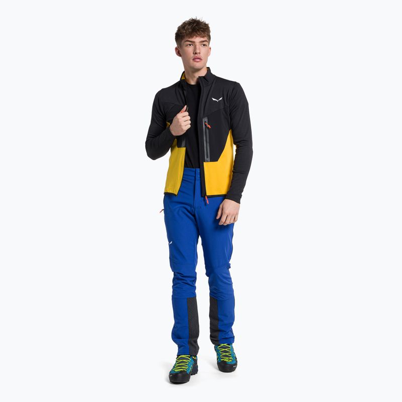 Мъжки суитшърт Salewa Ortles AM с полар черен/жълт 00-0000028178 2