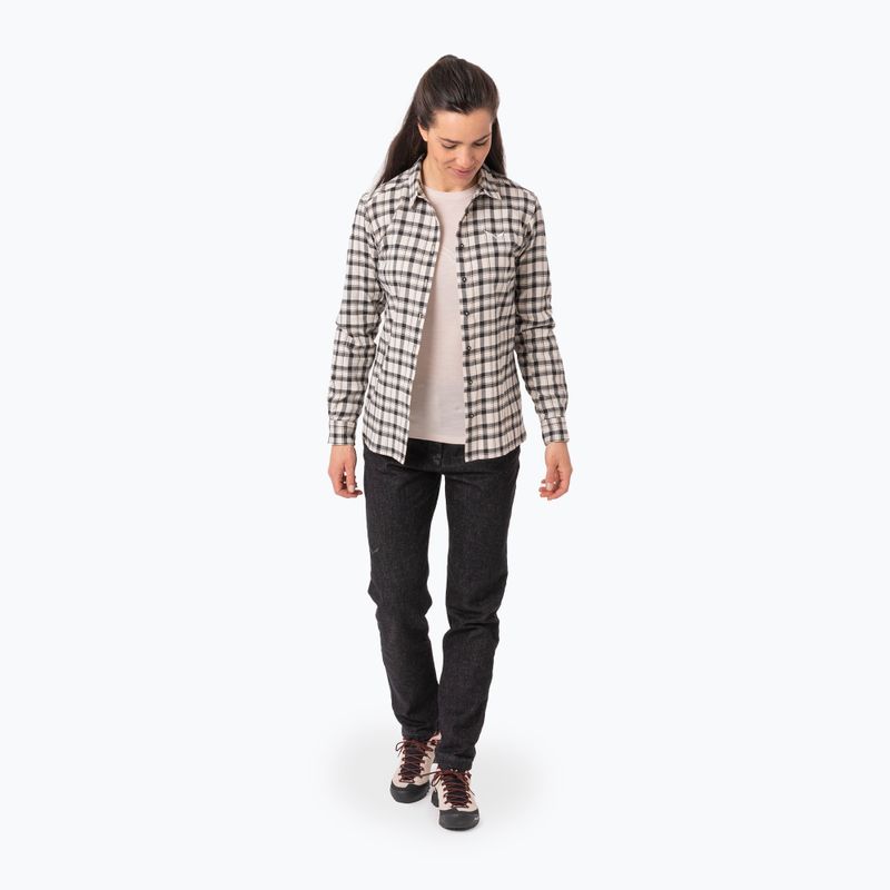 Дамска риза Salewa Fanes Flannel 5PL oatmeal/black out 2