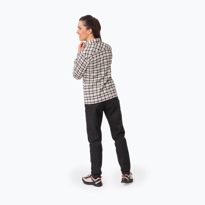 Дамска риза Salewa Fanes Flannel 5PL oatmeal/black out 3