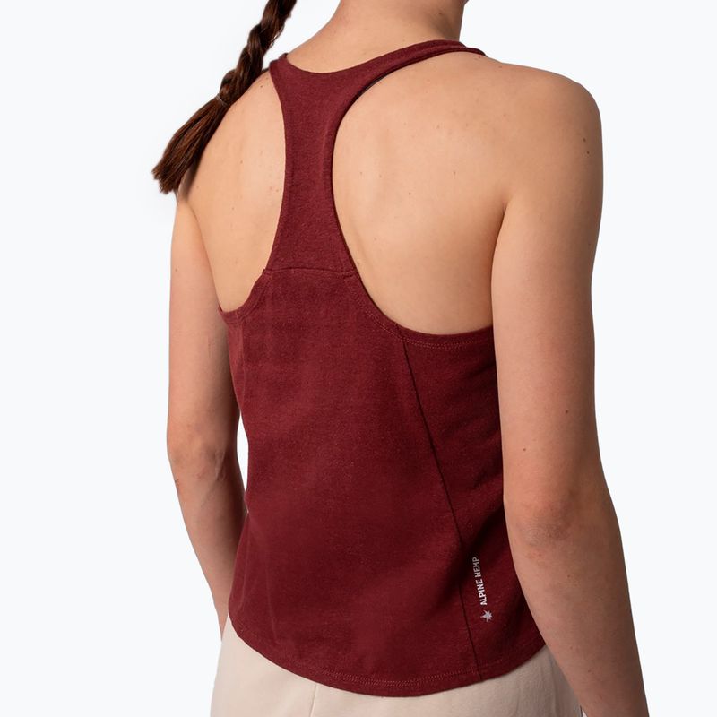 Salewa дамска тениска за катерене Lavaredo Hemp Crop Tank червена 00-0000028369 4