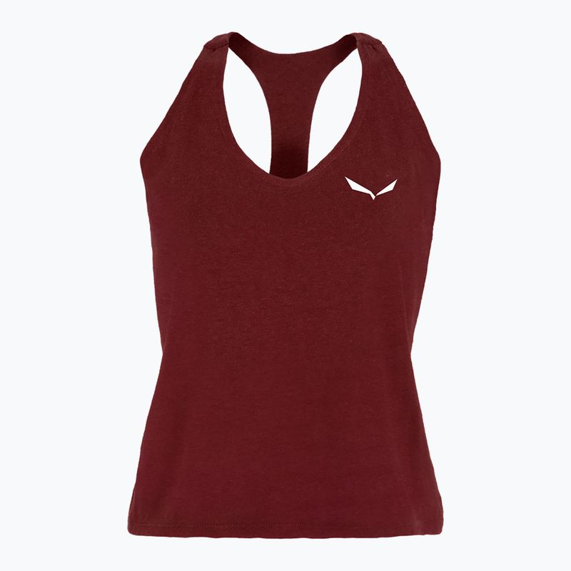 Salewa дамска тениска за катерене Lavaredo Hemp Crop Tank червена 00-0000028369 5