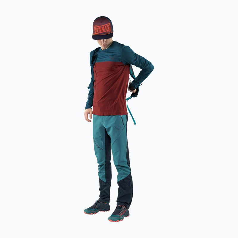 Мъжка туристическа тениска DYNAFIT Traverse S-Tech, бордо 08-0000071606