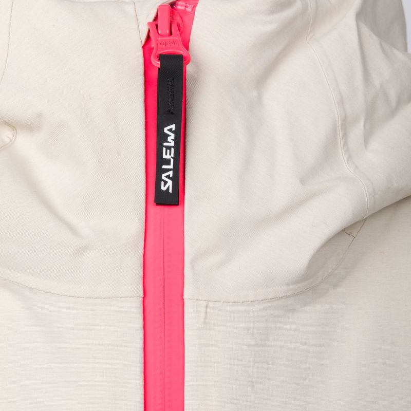 Детско ски яке Salewa Sella PTX/TWR овесена/черна/флуо корал 6
