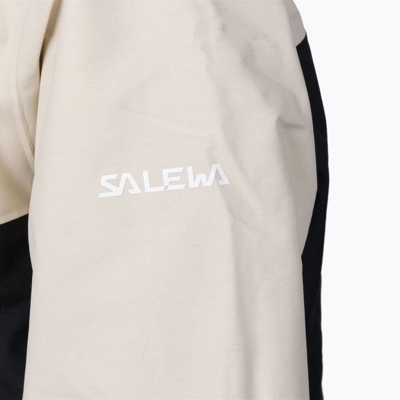 Детско ски яке Salewa Sella PTX/TWR овесена/черна/флуо корал 7