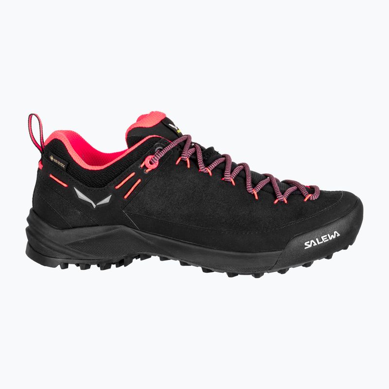 Дамски туристически обувки Salewa Wildfire Leather GTX black/fluo coral 9