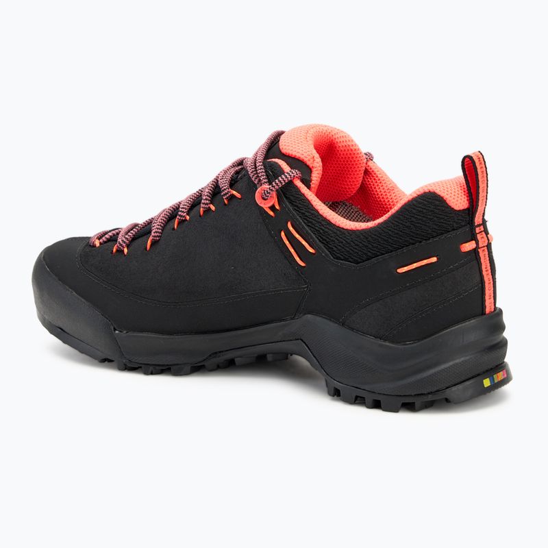 Дамски туристически обувки Salewa Wildfire Leather GTX black/fluo coral 3