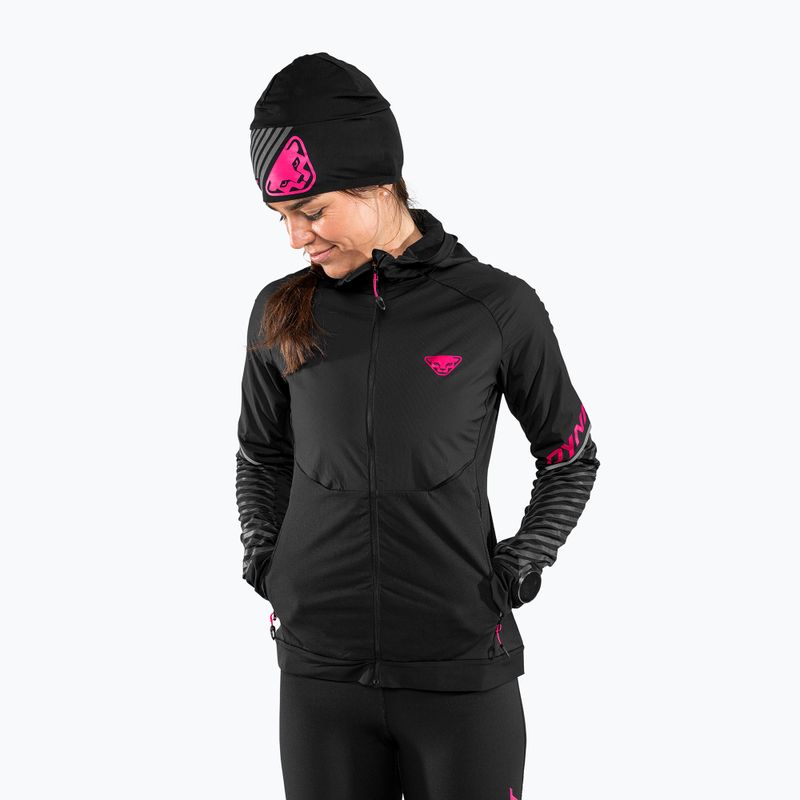 Дамско яке за бягане DYNAFIT Alpine Reflective black out pink glo