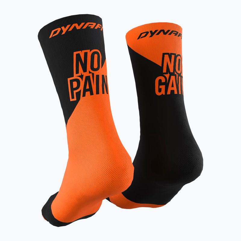 Чорапи за бягане DYNAFIT No Pain No Gain shocking orange 2