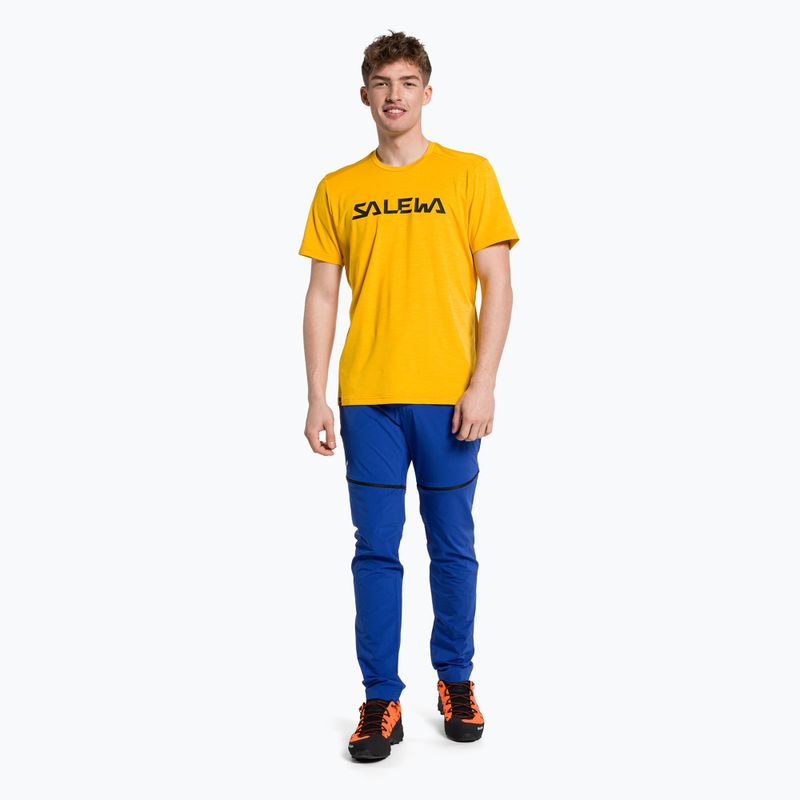 Мъжка тениска за трекинг Puez Hybrid 2 Dry yellow 27397 2