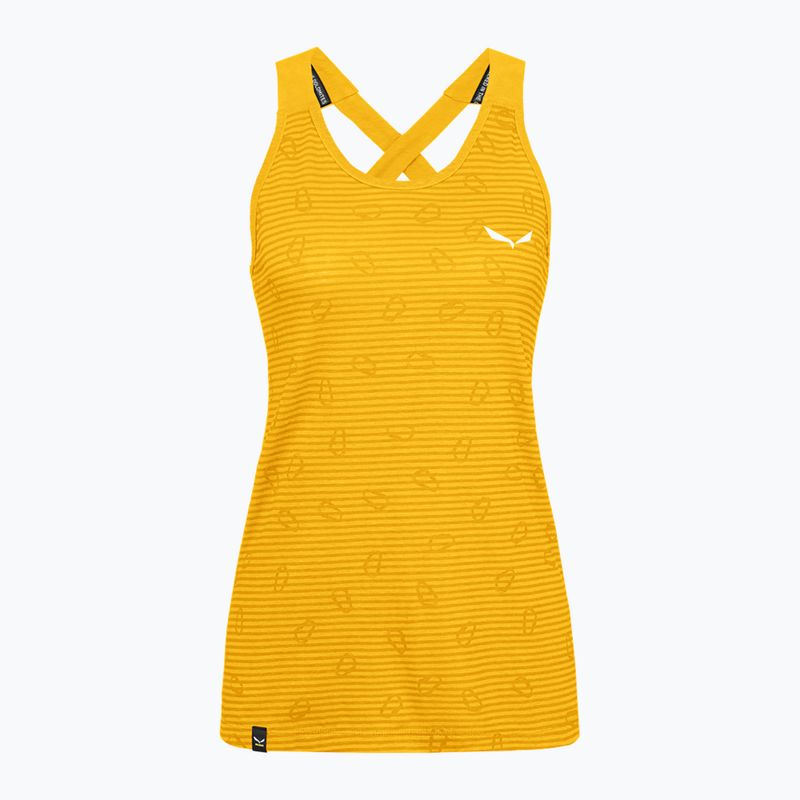 Salewa дамска тениска за катерене Lavaredo Hemp Graphic Tank yellow 00-0000028535 5