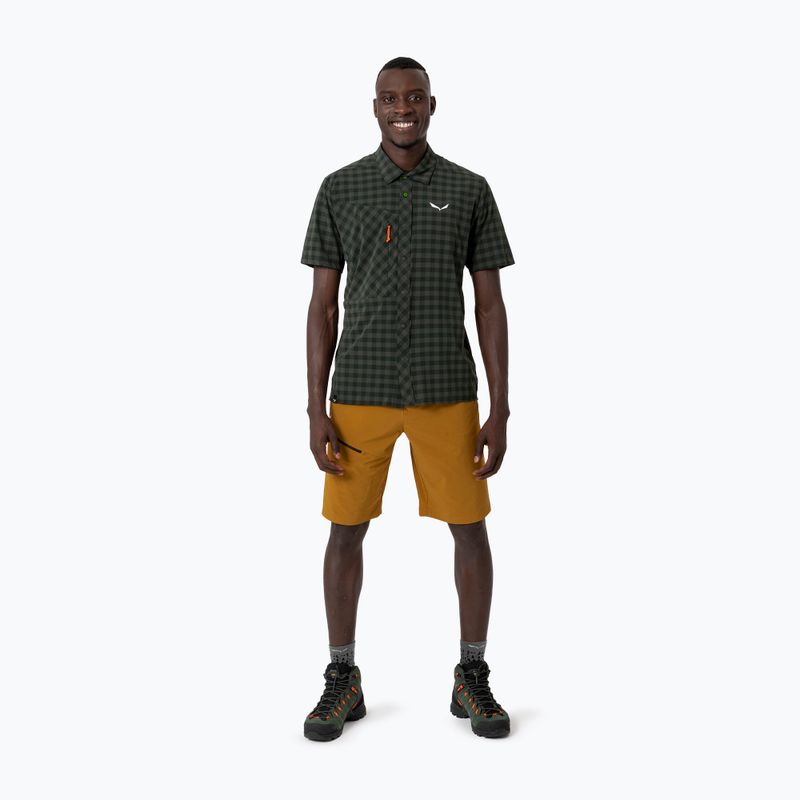 Мъжка риза Salewa Puez Dry S/S dark olive 2