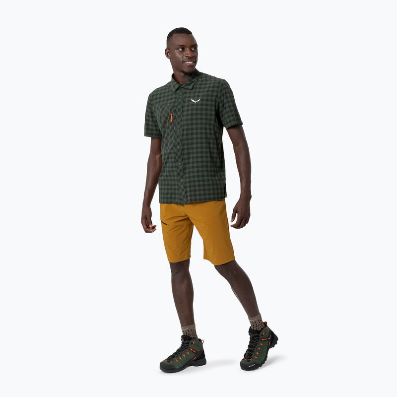Мъжка риза Salewa Puez Dry S/S dark olive 4