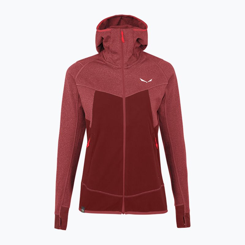 Salewa Puez Hybrid PL FZ Hoody дамски поларен суитшърт червен 00-0000027389 4