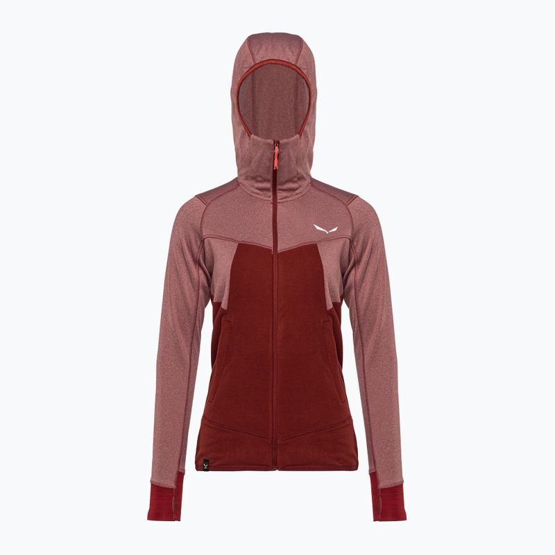 Salewa Puez Hybrid PL FZ Hoody дамски поларен суитшърт червен 00-0000027389