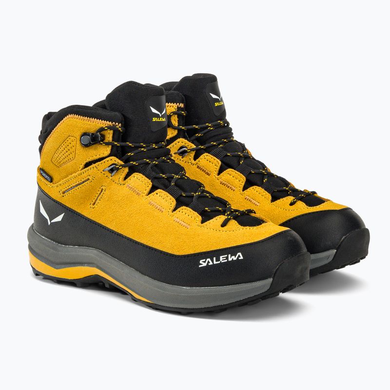 Salewa MTN Trainer 2 Mid PTX gold/gold детски ботуши за трекинг 4