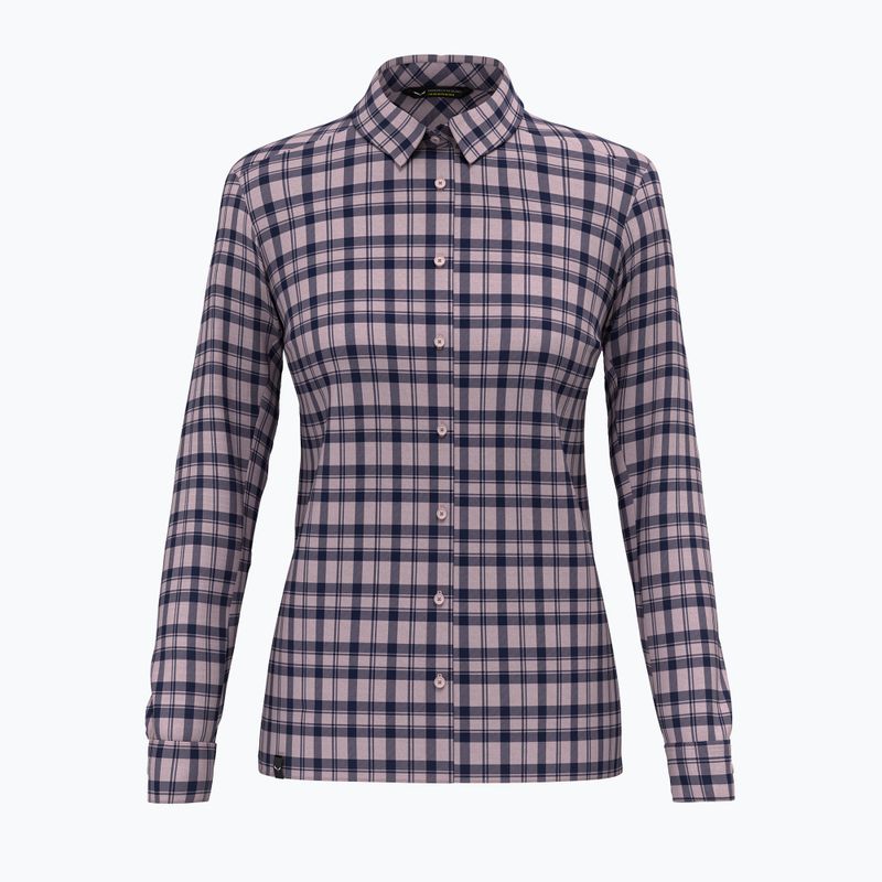 Дамска риза Salewa Fanes Flannel 5PL zephyr/navy blazer 4