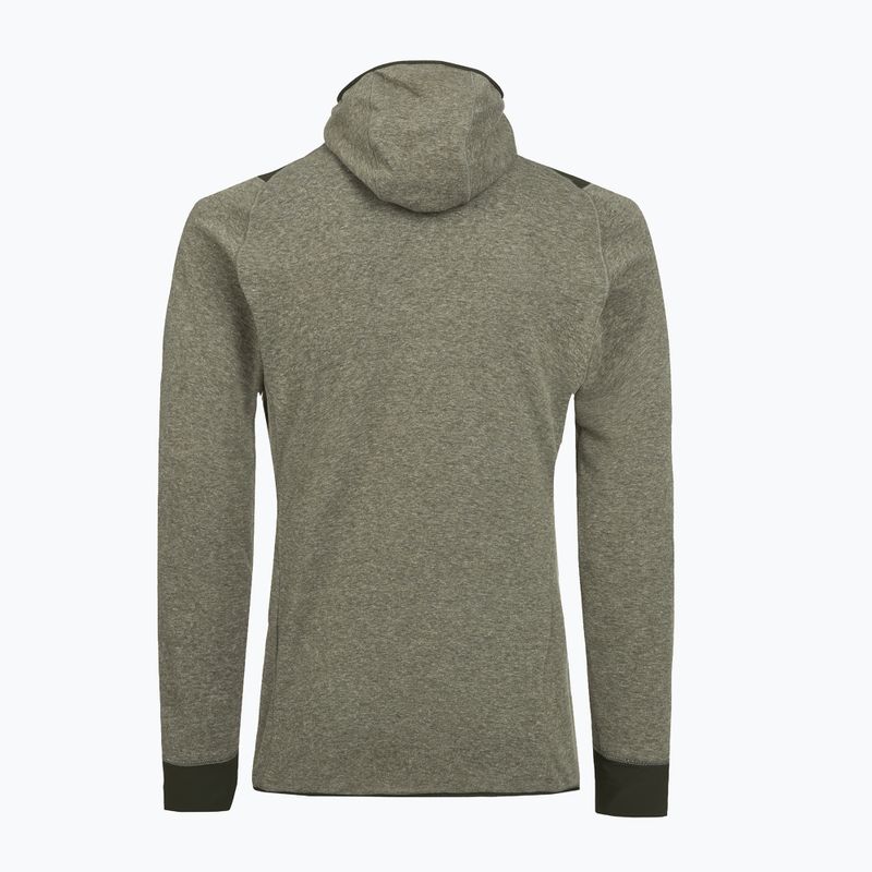 Мъжки трекинг суитшърт Salewa Puez 2 Dry Hood FZ dark olive melange 2