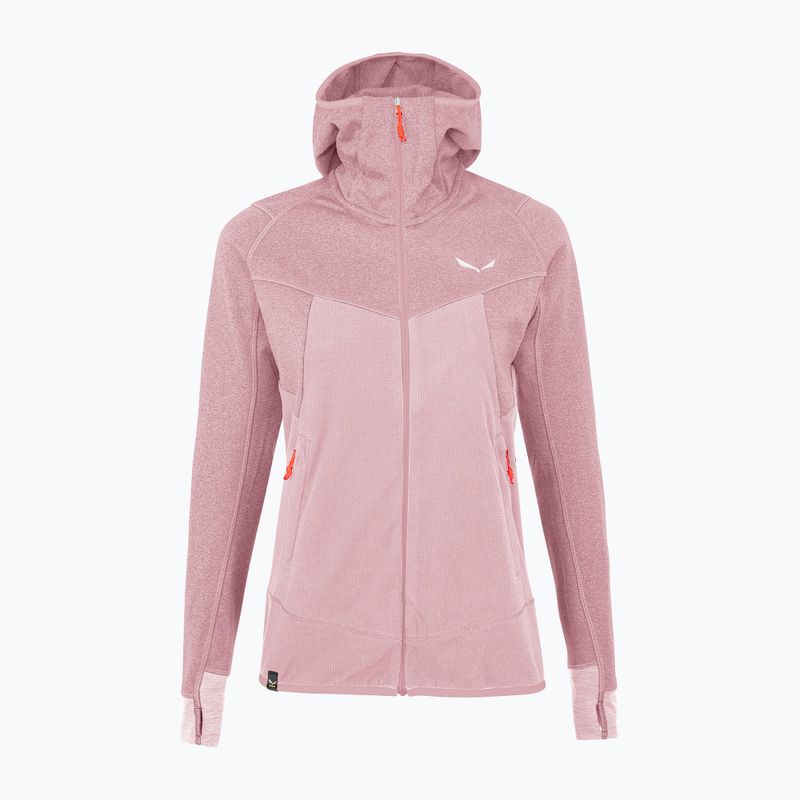 Salewa дамски поларен суитшърт Puez Hybrid PL FZ Hoody zephyr melange