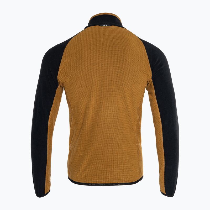 Мъжки суитшърт Salewa Paganella EN от полар golden brown 2