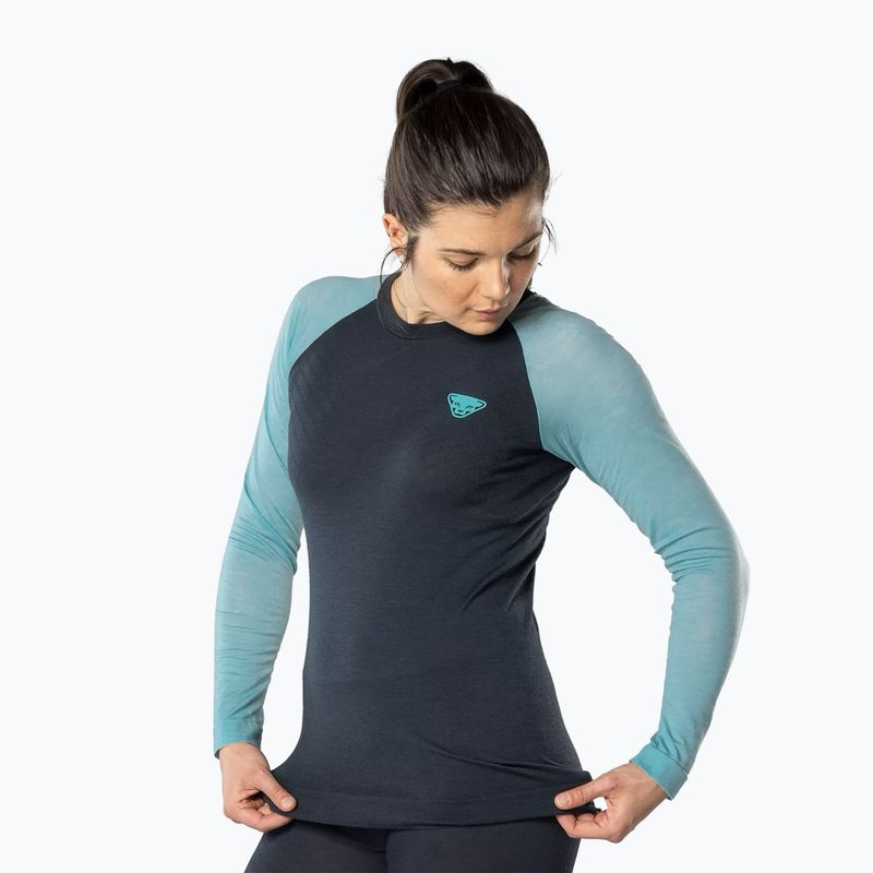 Дамска термоблуза с дълъг ръкав DYNAFIT Tour Light Merino marine blue