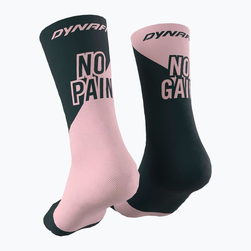 Чорапи за бягане DYNAFIT No Pain No Gain pale rose/bluberry 2