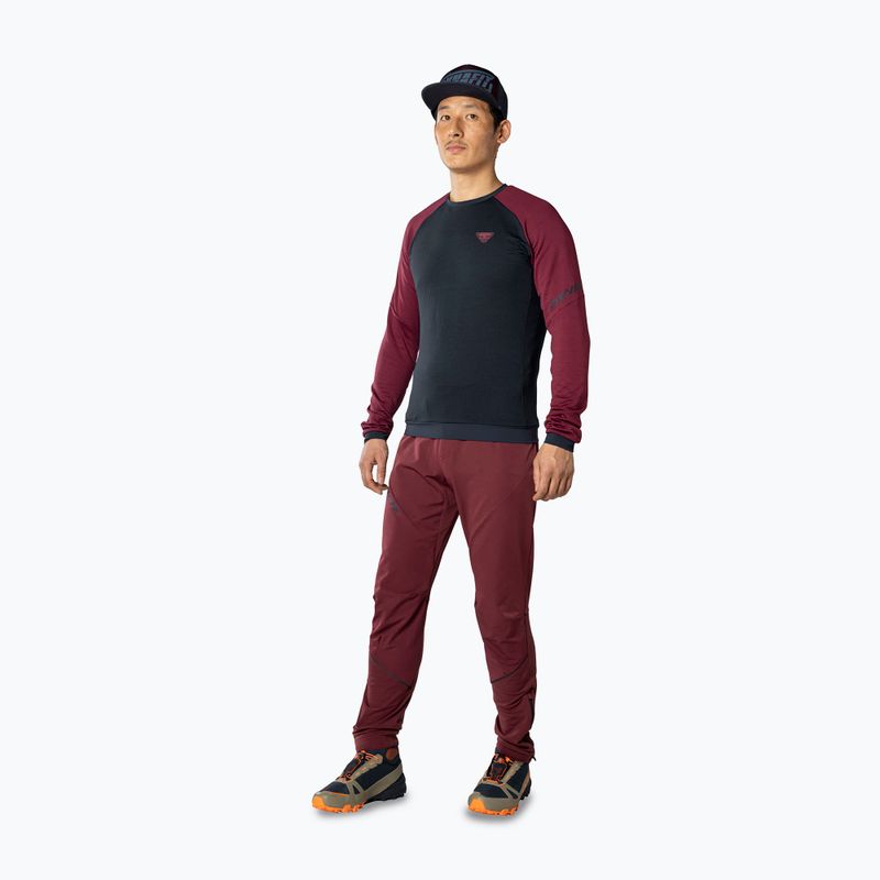 Мъжка блуза с дълъг ръкав за трекинг DYNAFIT Speed Polartec burgundy 2