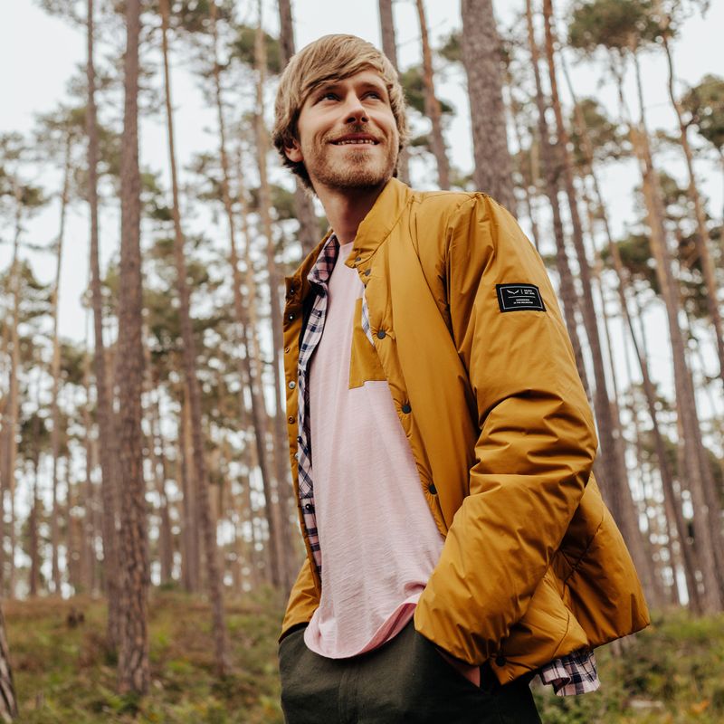 Мъжко непромокаемо яке Salewa Fanes 3L Ptx Hemp 2/1 Parka golden brown int.7020 11